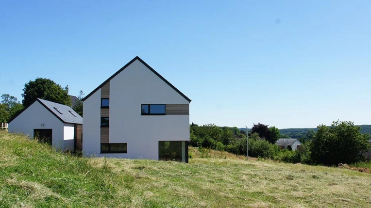 Maison individuelle, Maison passive / écologique, Maison de campagne, Construction neuve
