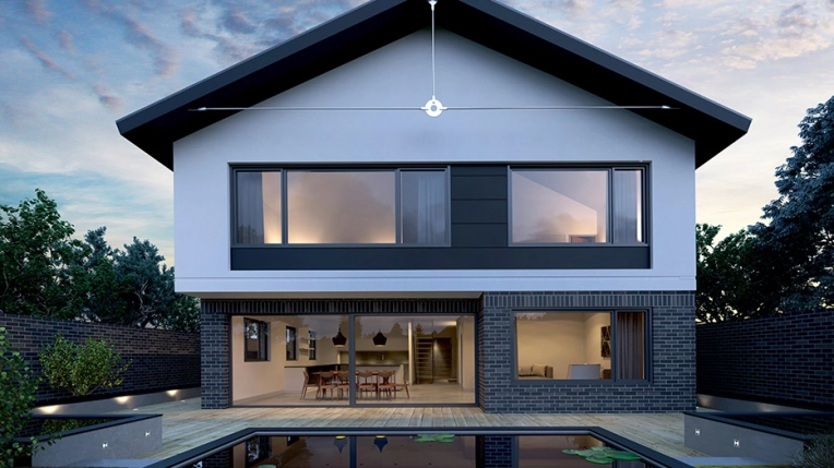 Patios & Terraces, Single-Family Homes, Passive House / Eco-friendly, New Build