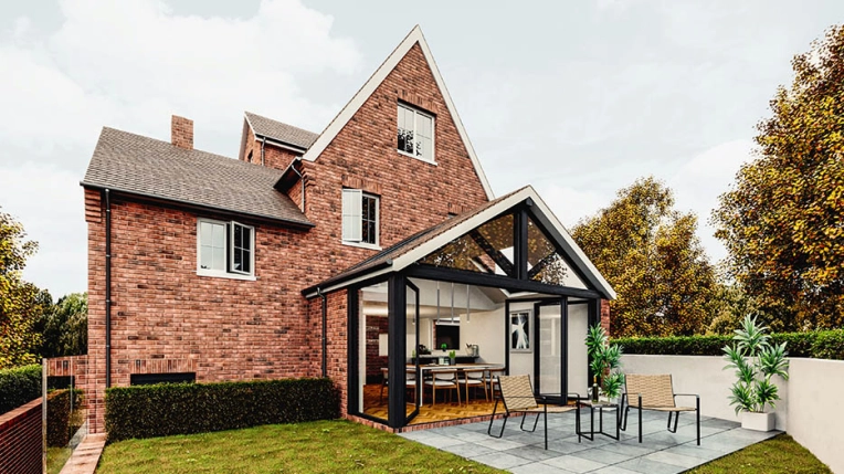 Patios & Terraces, Single-Family Homes, Farmhouse, Extension, Renovation