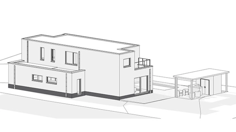 Terrasse, Maison individuelle, Construction neuve