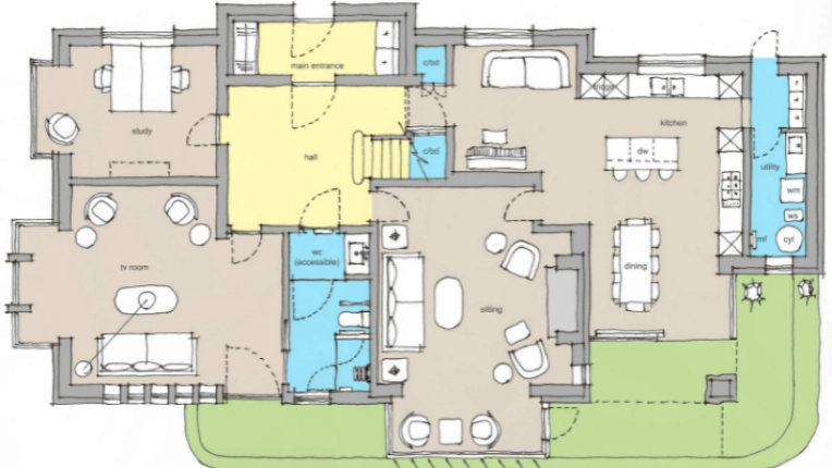 Single-Family Homes, Townhouse, New Build, Interior Architecture & Design, Traditional