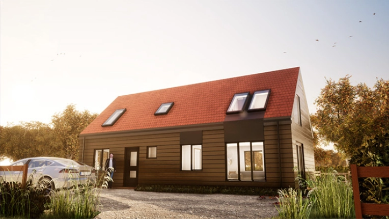 Single-Family Homes, Passive House / Eco-friendly, New Build, Renovation, Contemporary, Modern